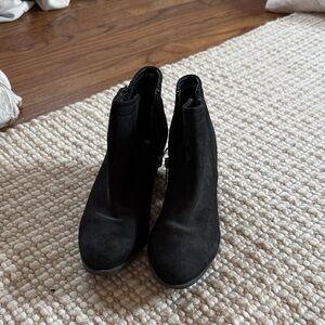 Blondo Black Suede Waterproog Ankle Booties